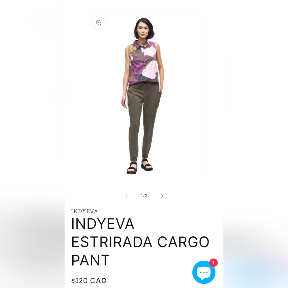Indyeva Estrirada Cargo Pant